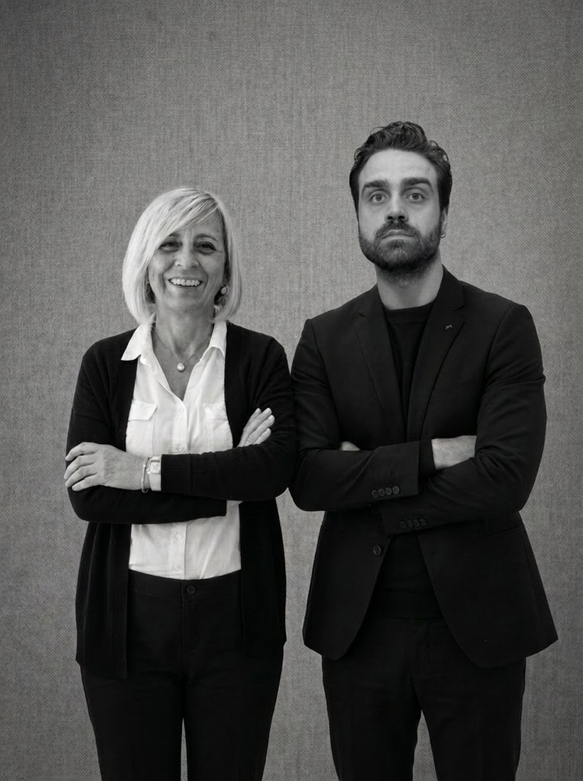 Antonella Pacchiano e Filippo Beltramo nel salone ad Alassio